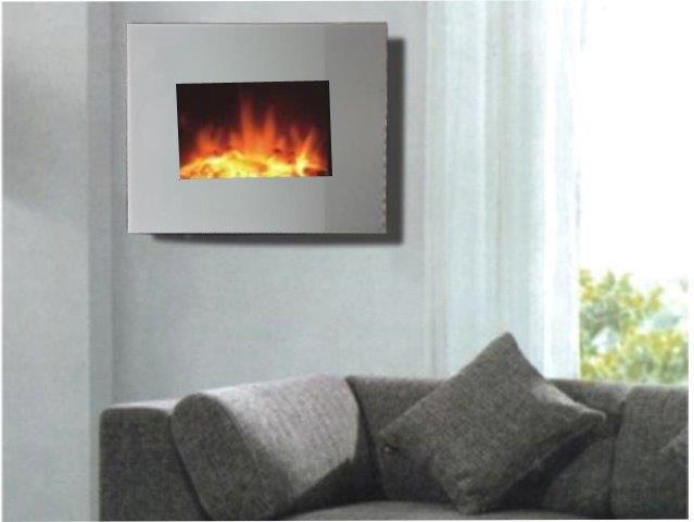 LED electric fireplace 60 White