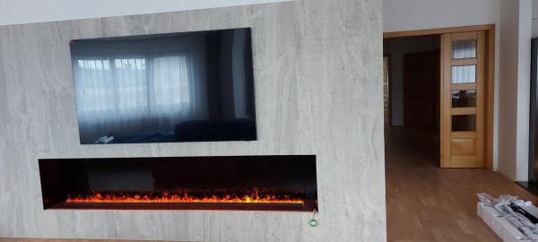 3D atomizing water fireplace, flame imitation, width 2000 mm, depth 300 mm 1 colour 20