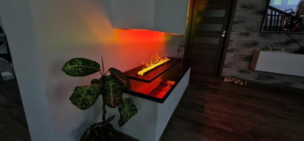 3D atomizing fireplace, flame imitation, width 1200 mm, depth 240 mm 1 colour