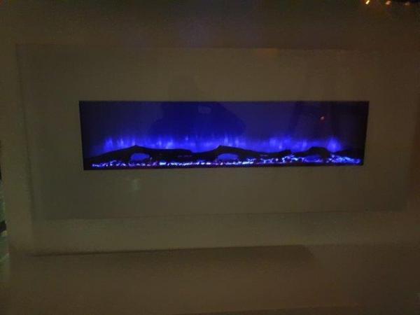 LED electric fireplace 128 Black
