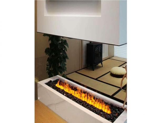 3D atomizing fireplace, flame imitation, width 800 mm, depth 240 mm 1 colour
