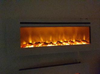 LED electric fireplace 152 White