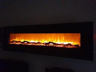 LED electric fireplace 182 Black