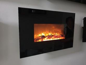 LED electric fireplace 84 Black