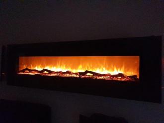 LED electric fireplace 182 Black