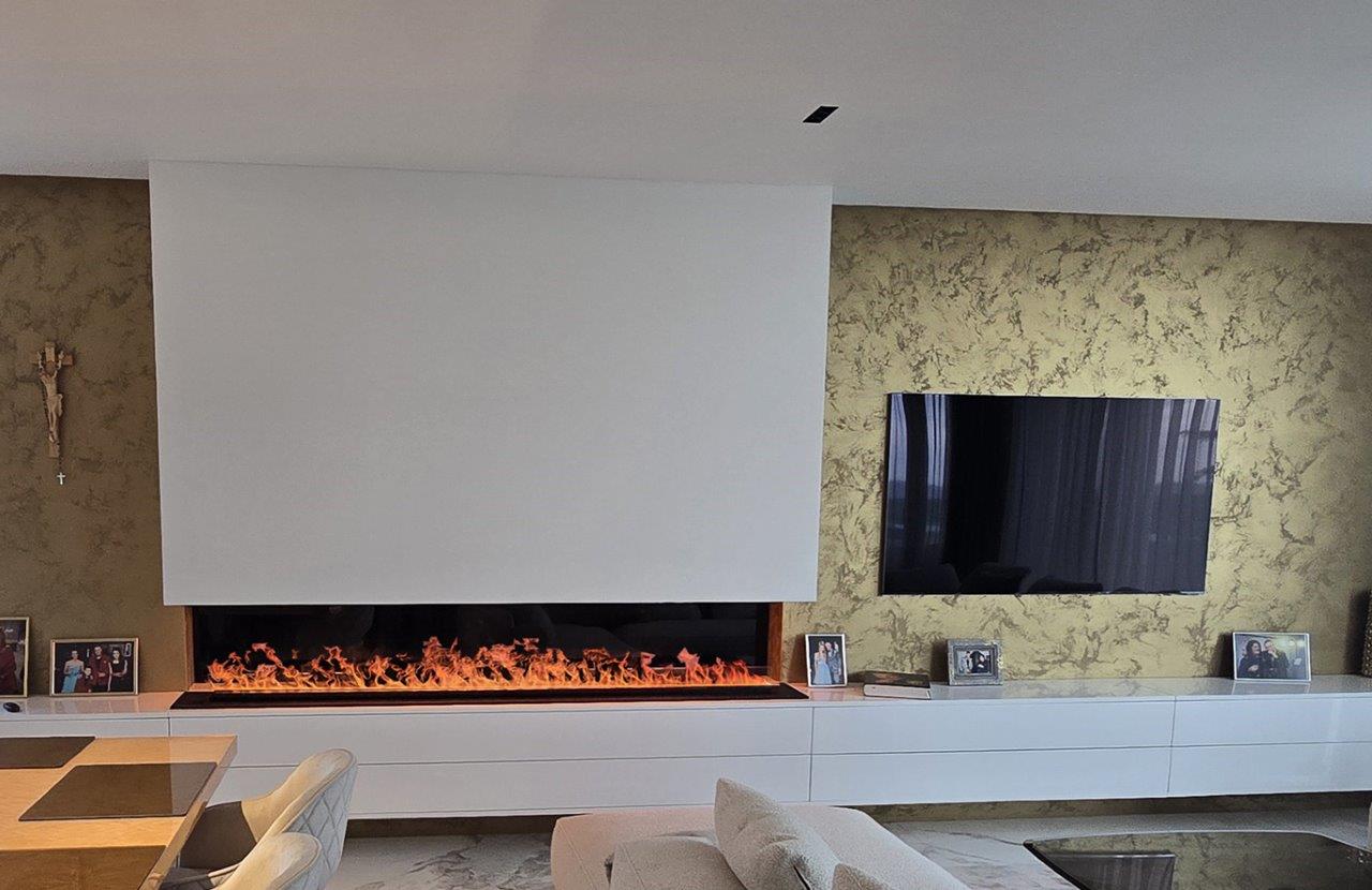 3D atomizing water fireplace, flame imitation